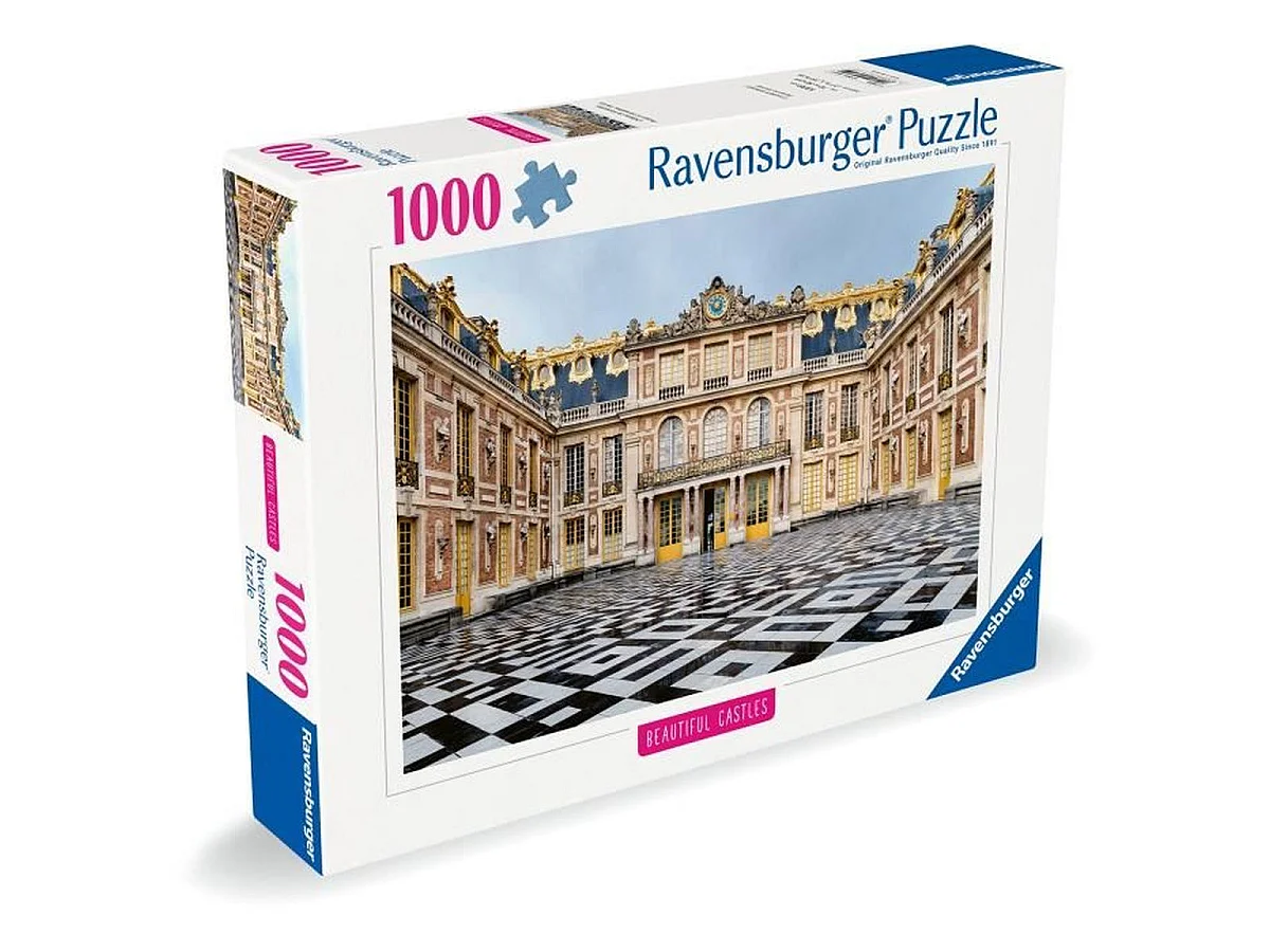 Puzzle Ravensburger da 1000 pezzi Château de Versailles, 70x50 cm, tema natura, finitura anti-riflesso