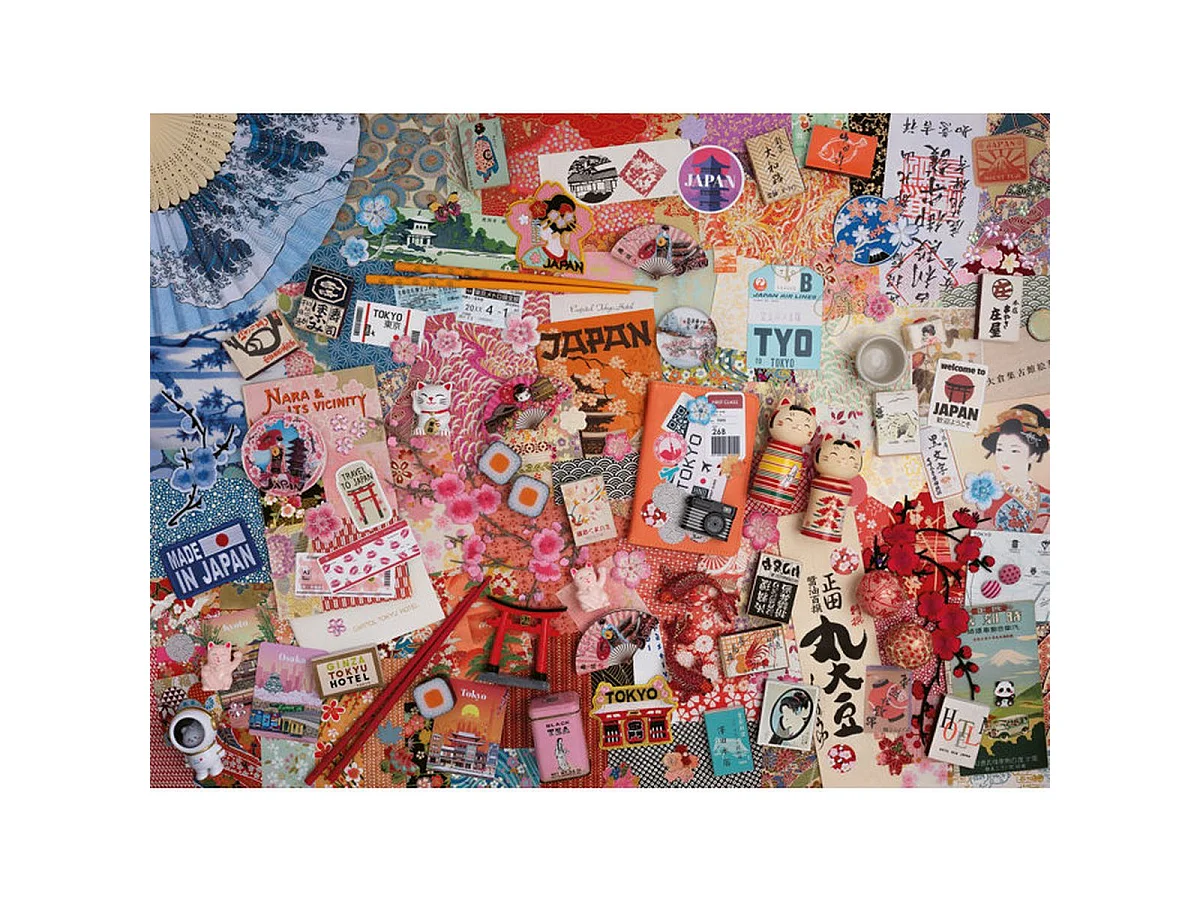 Ravensburger Puzzle 1500 pièces – Collage voyage Tokyo (80 x 60 cm)