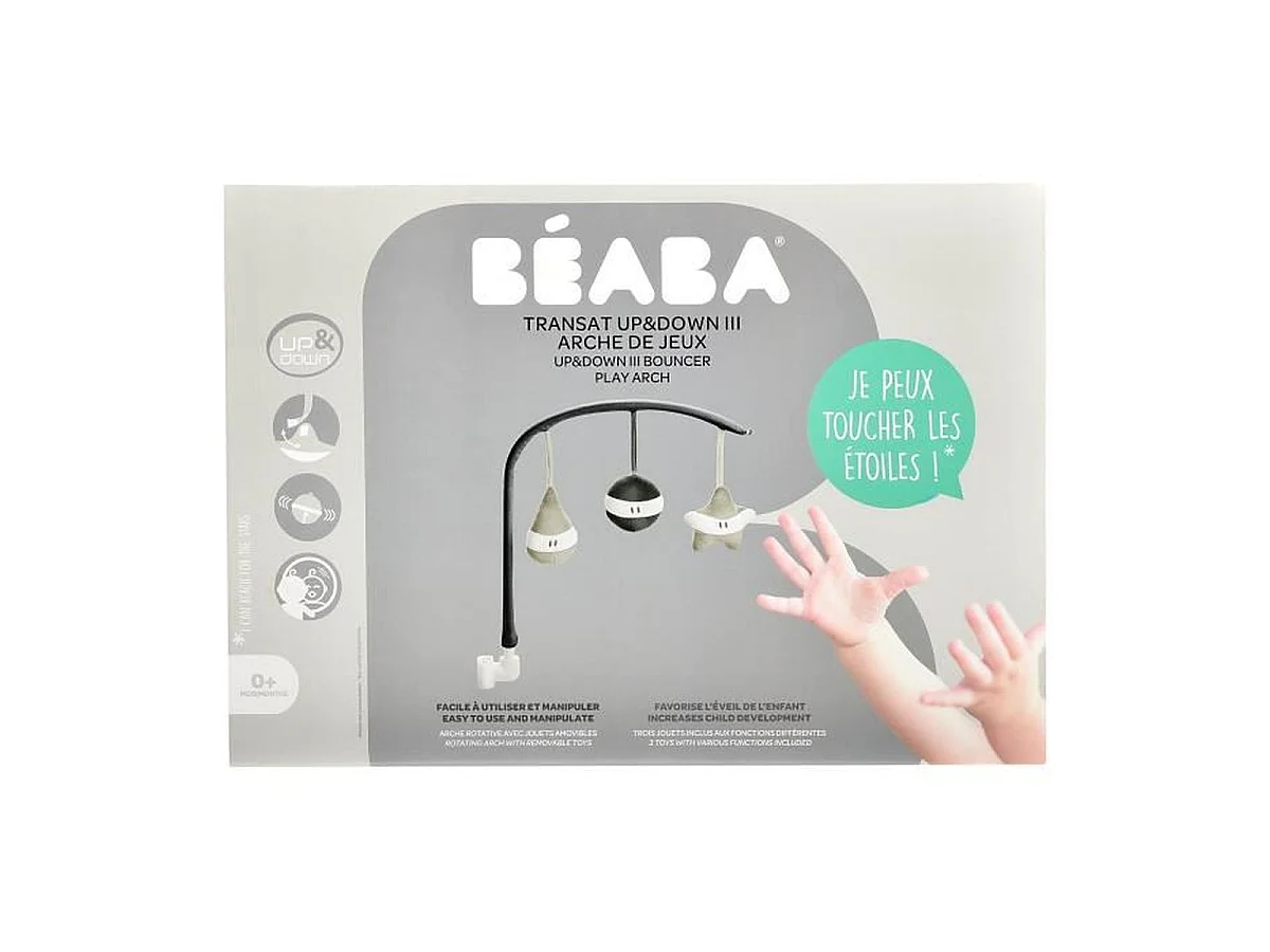 BEABA Arche de Jeux Attachable Up&Down III - Gris