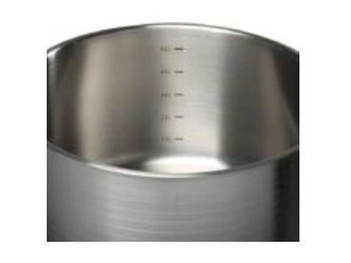 Faitout GSW RIGO 26 cm - 10 L en Acier Inoxydable, Fond Induction Capsulé, Couvercle Verre