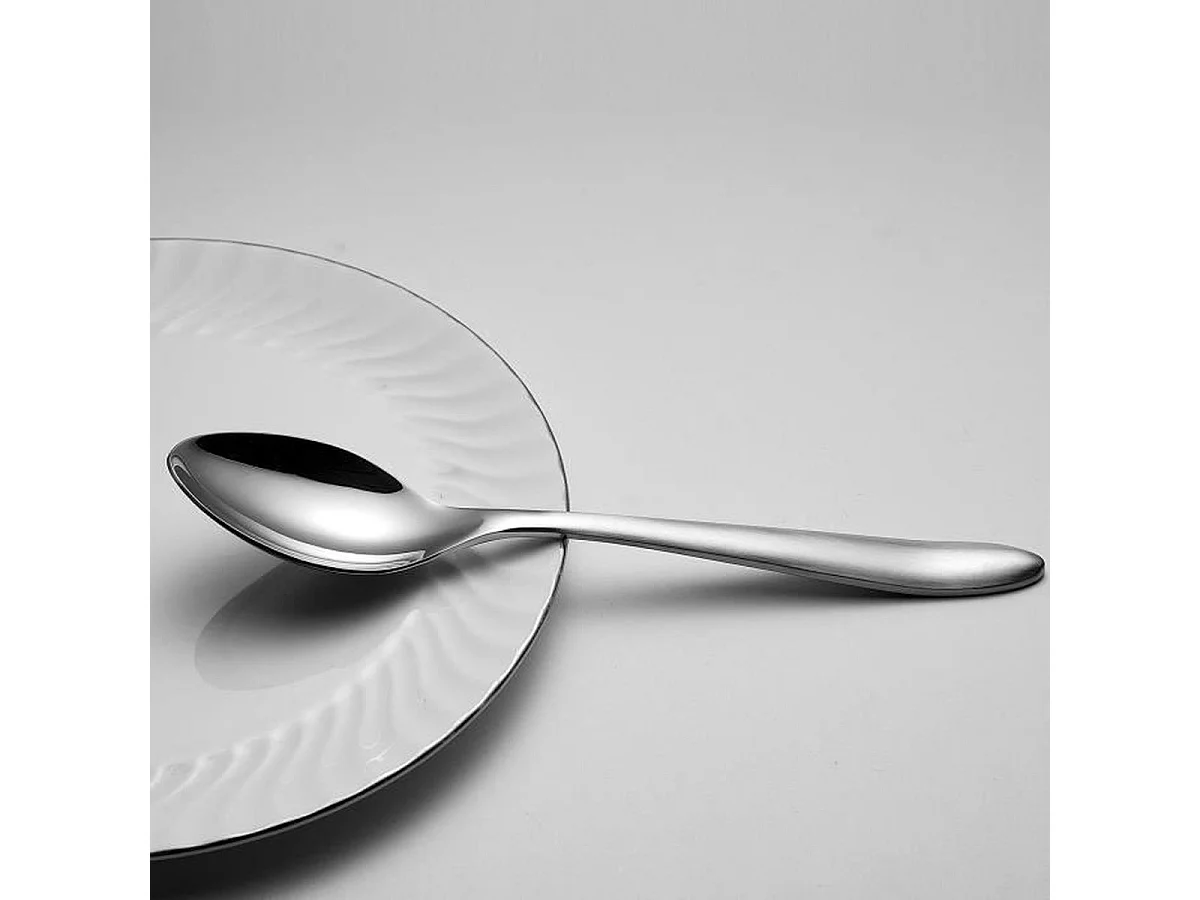Ménagère ARTHUR MARTIN 24 pièces en acier inoxydable AM0211, finition miroir
