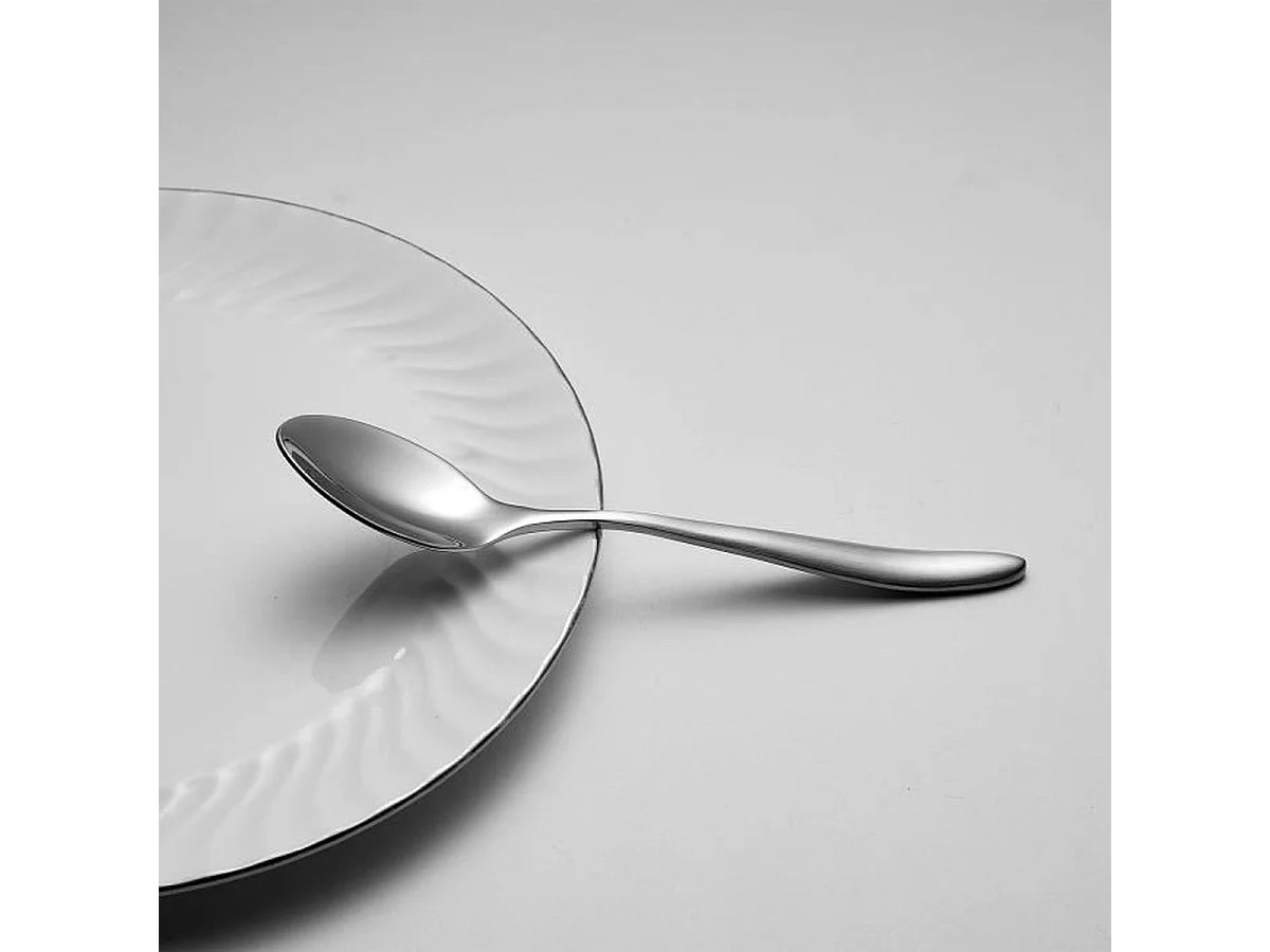 Ménagère ARTHUR MARTIN 24 pièces en acier inoxydable AM0211, finition miroir