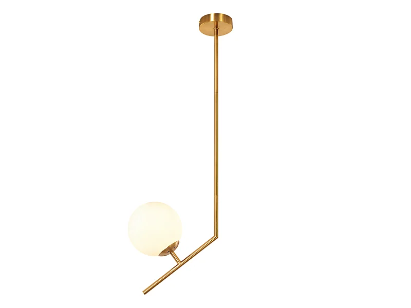 NETTLIFE Suspension or 1 lumiere boule G9 moderne pour salle a manger/cuisine