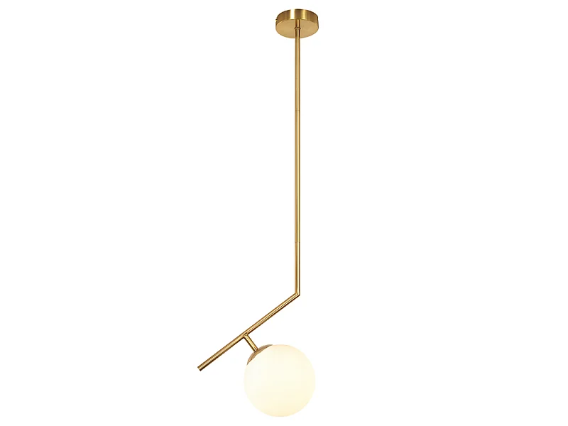 NETTLIFE Suspension or 1 lumiere opal G9 pour salle a manger/cuisine/salon