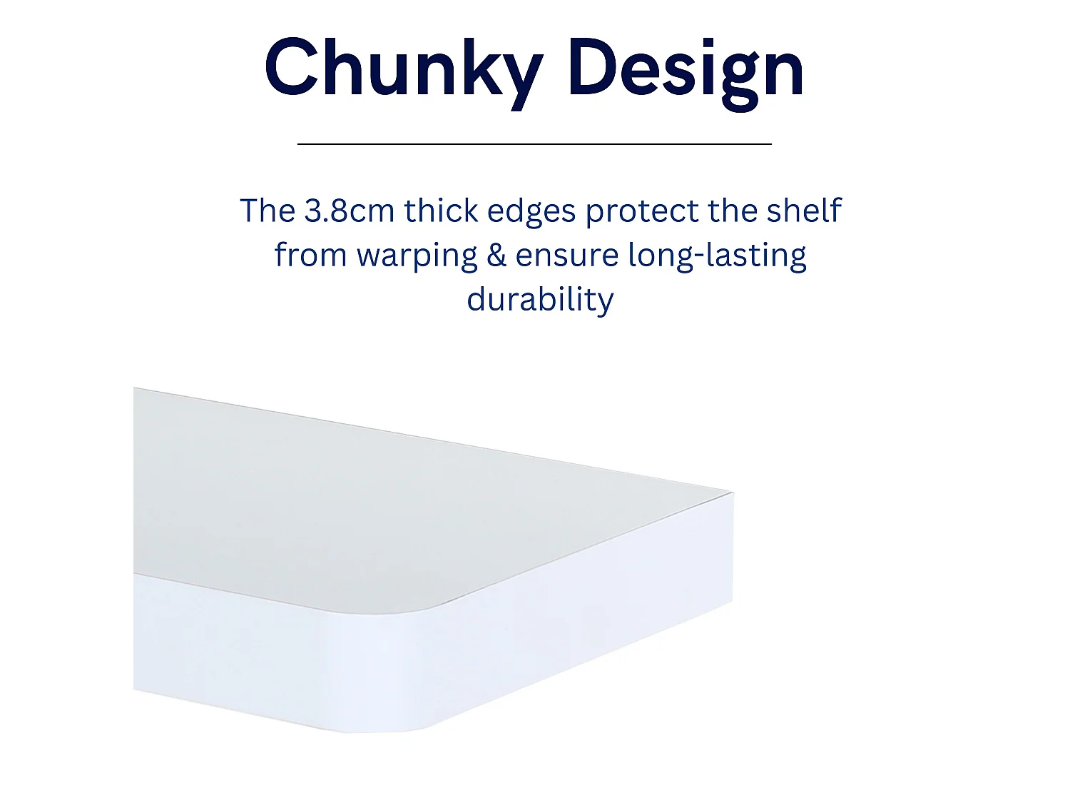 Arran Floating Shelf Kit - Matt White