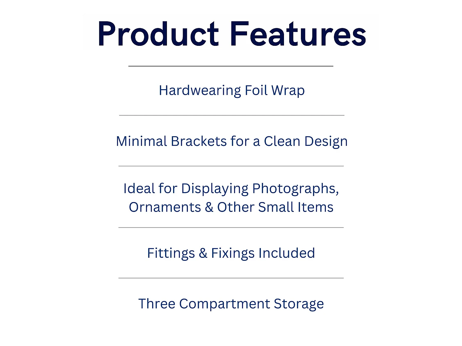 Floating Two Tier Wall Shelf - Matt White