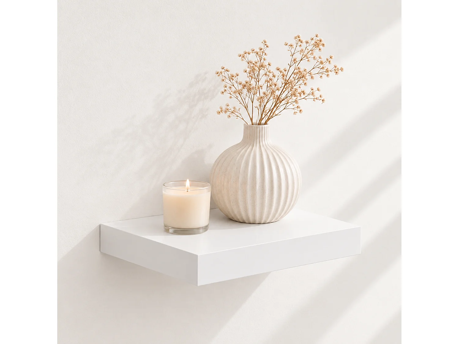Hudson Floating Gloss Square Shelf Kit