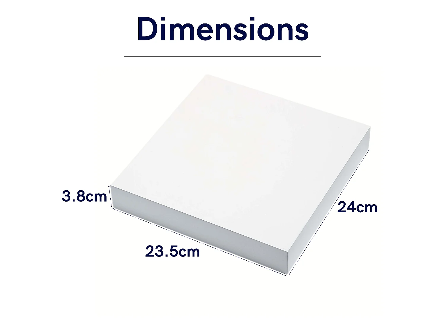 Hudson Floating Gloss Square Shelf Kit