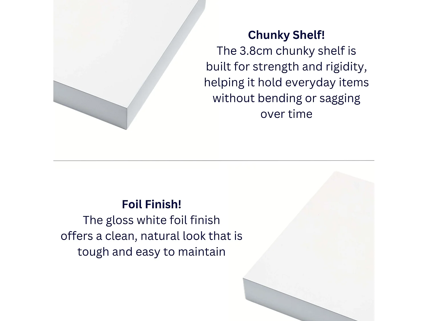 Hudson Floating Gloss Square Shelf Kit