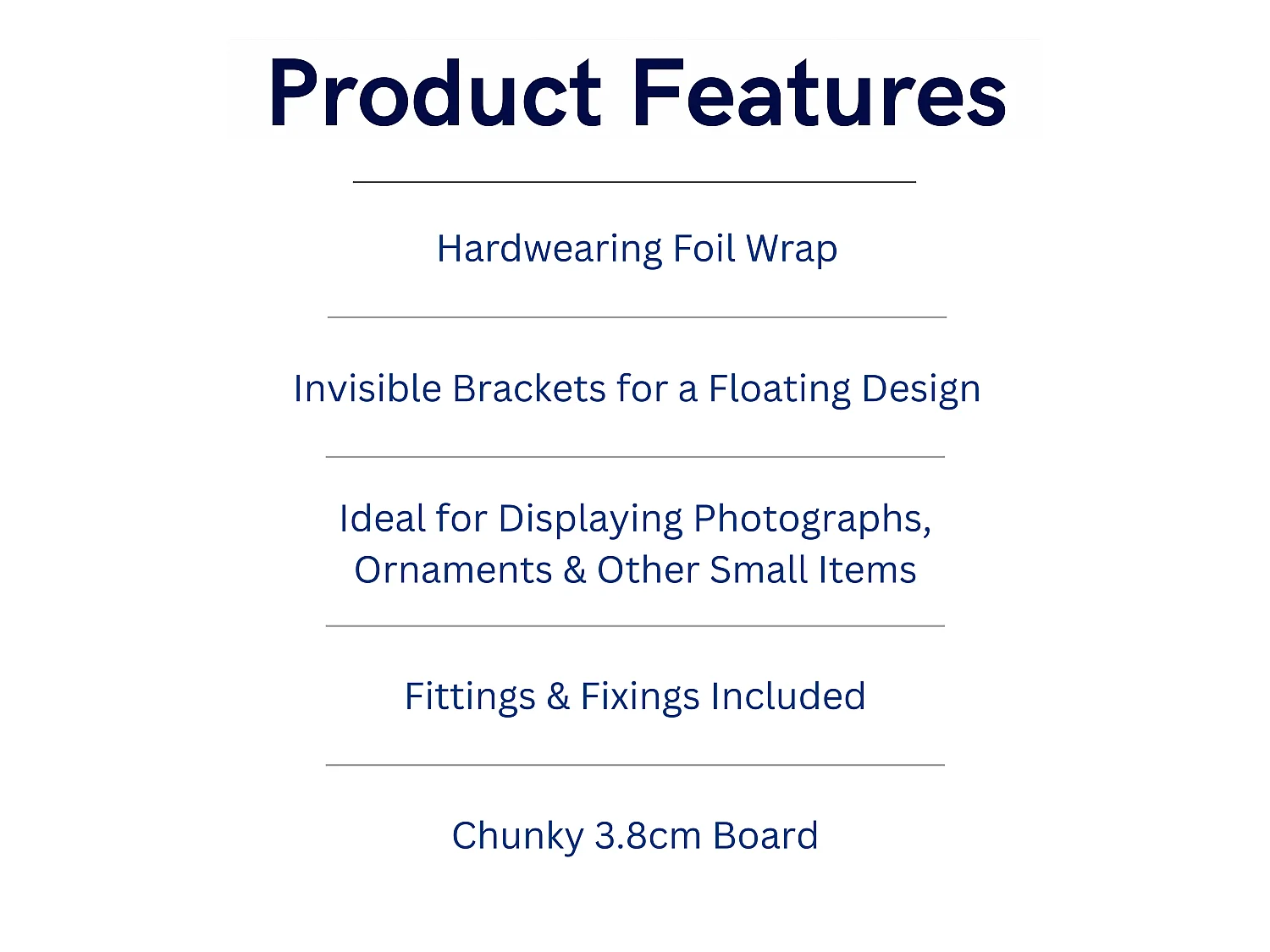 Hudson Floating Gloss Square Shelf Kit