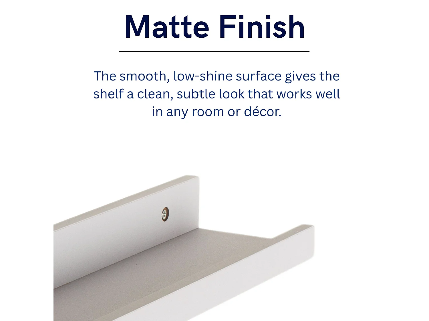 Dura 48cm Display Shelf Kit, Matt Foil Finish