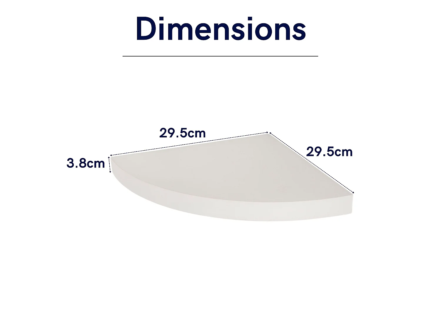 Hudson Floating Corner Box Shelf Kit - Gloss Finish