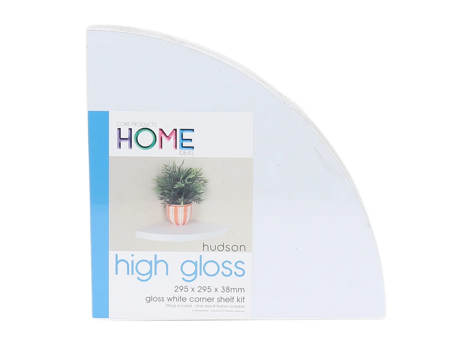Hudson Floating Corner Box Shelf Kit - Gloss Finish