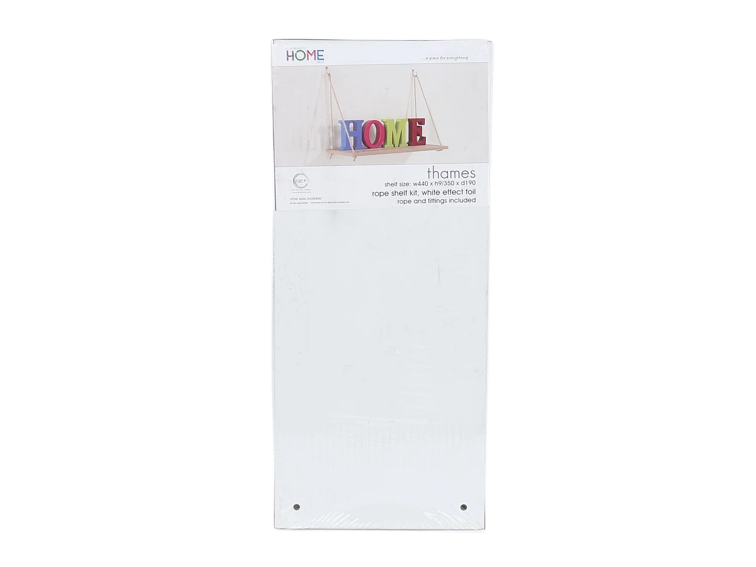 Thames Single Rope Shelf - Hardwearing Foil Finish