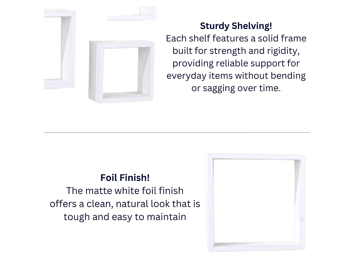 Hudson 6-Piece Floating Shelf Kit, Set of 6