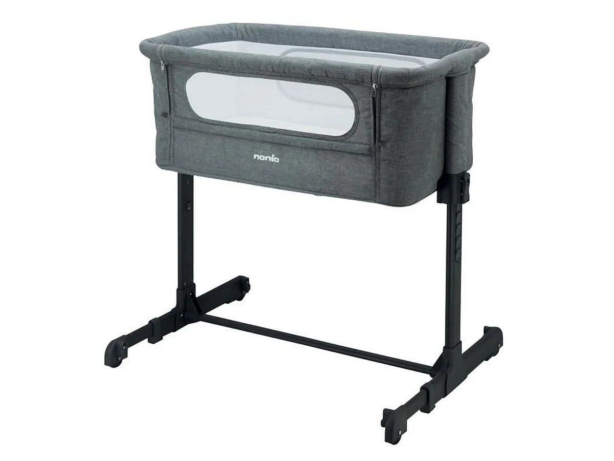 Nania DODI Lit cododo / Lit d'appoint pour bébé 0-6 mois, matelas 4 cm, 5 hauteurs réglables