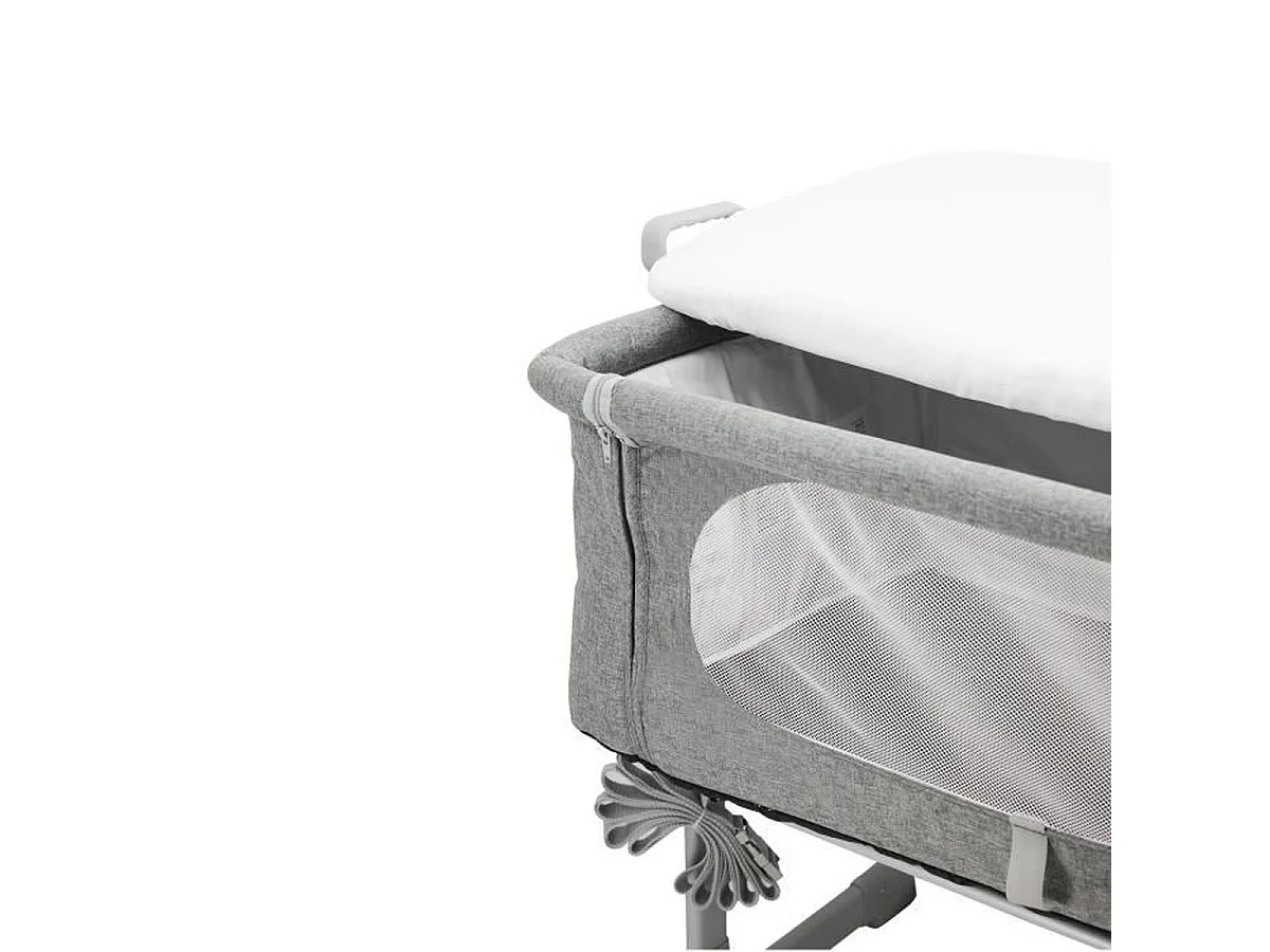 Nania DODI Lit cododo / Lit d'appoint pour bébé 0-6 mois, matelas 4 cm, 5 hauteurs réglables