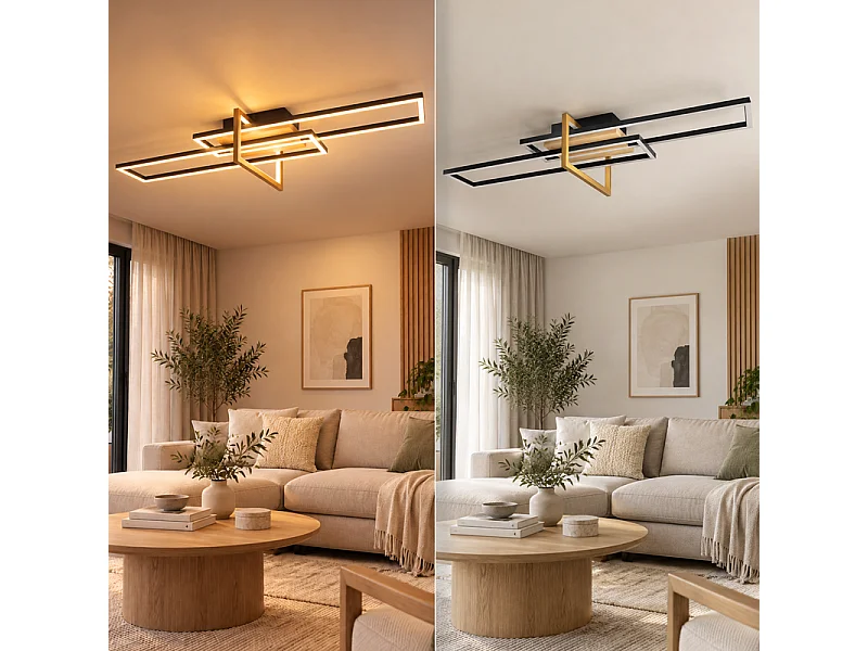 NETTLIFE Plafondlamp Woonkamer Hout 3K