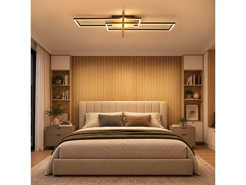 NETTLIFE Plafondlamp Woonkamer Hout 3K