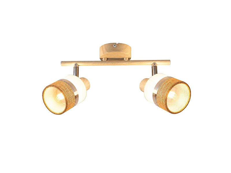 NETTLIFE Glitzerlife LED-Deckenleuchte 2-flammig, Deckenlampe E14, Küchenlampe
