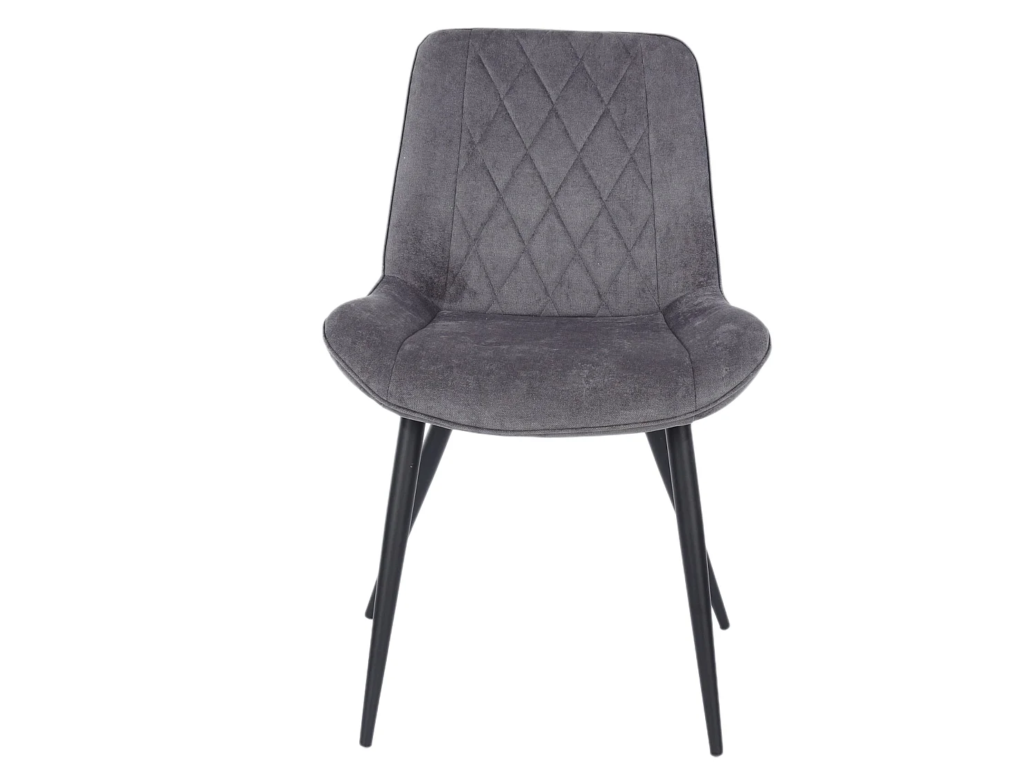 Pair of Aspen Upholstered Diamond-Stitch Fabric Dining Chairs