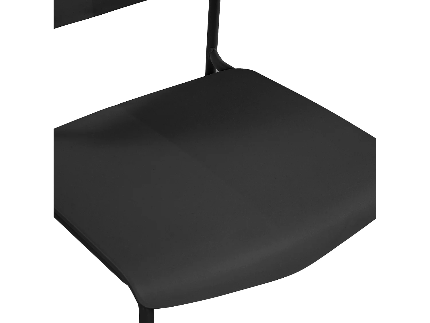 Set of 4 Academy Kitchen Dining Chairs, Metal Frame & Plastic Seating