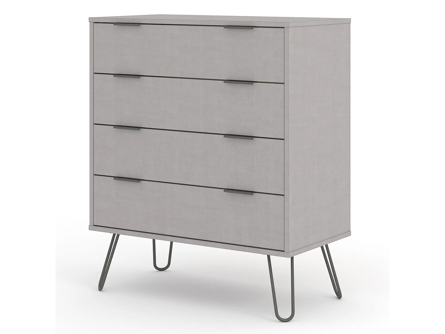 Augusta 4-Drawer Chest of Drawers, Industrial Design