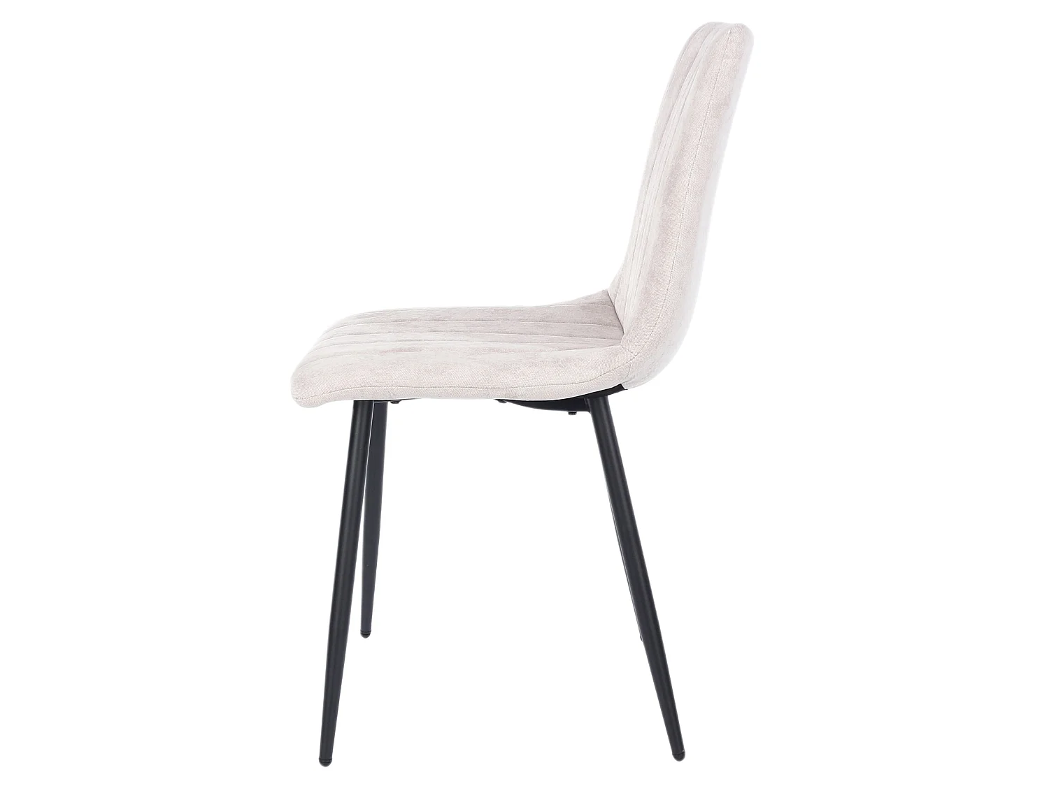 Pair of Aspen Upholstered Straight-Stitch Fabric Dining Chairs