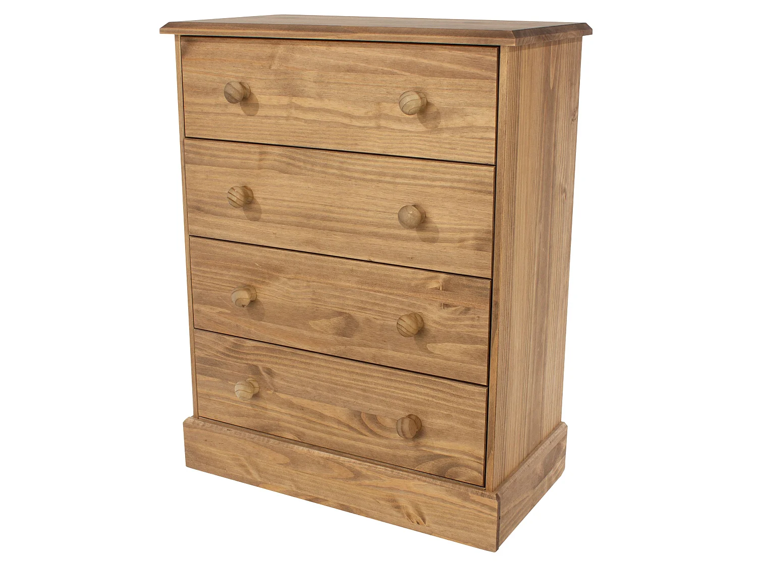 Cotswold 4-Drawer Rustic Brown Chest of Drawers