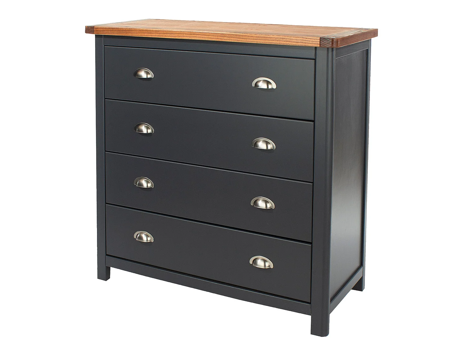 Dunkeld 4-Drawer Chest of Drawers, Midnight Blue
