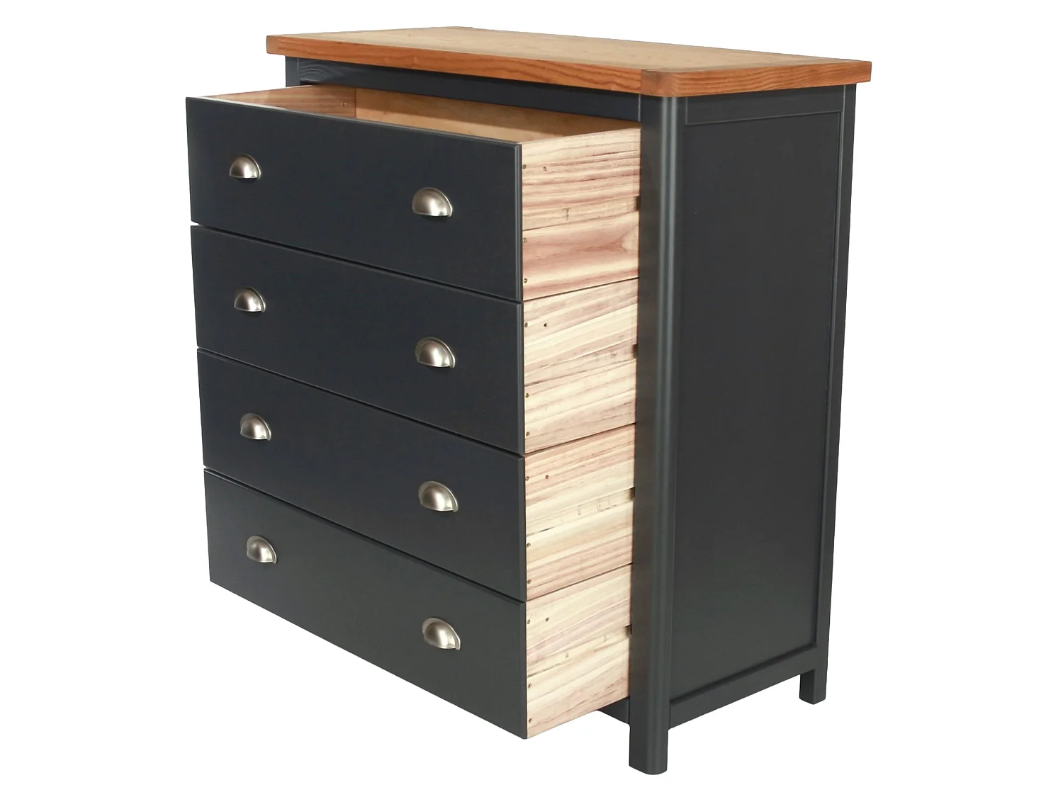 Dunkeld 4-Drawer Chest of Drawers, Midnight Blue