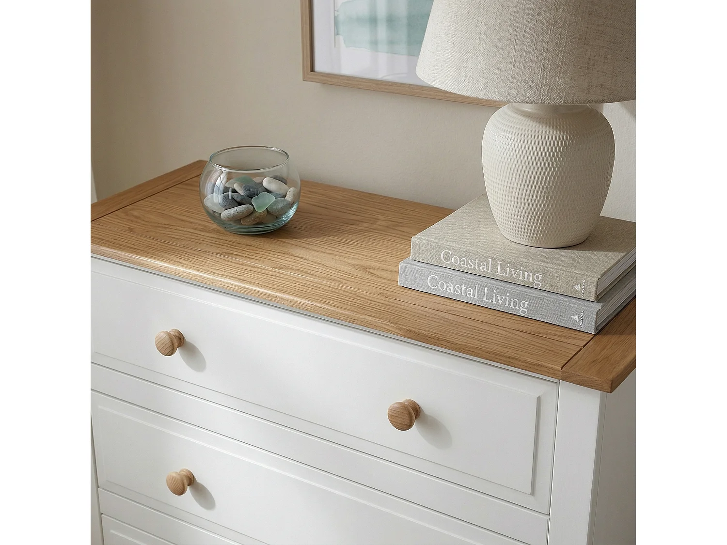Capri 4-Drawer Chest of Drawers, Coastal White Paint