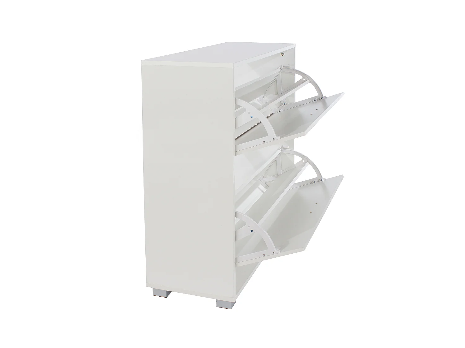 Lido 2-Door Shoe Storage Cabinet, Modern Gloss Finish