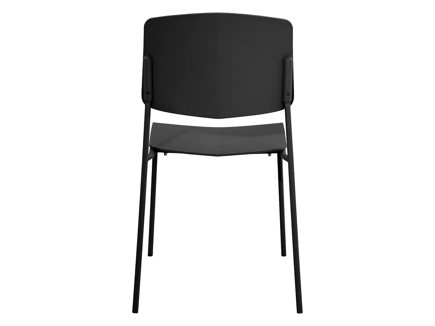 Pair of Academy Kitchen Dining Chairs, Metal Frame & Plastic Seating