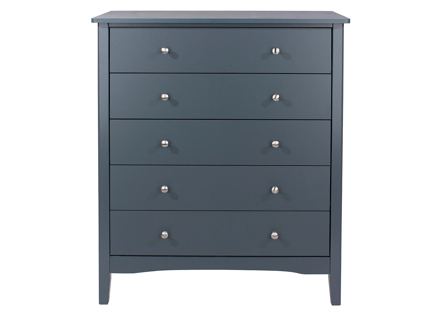 Como 5-Drawer Shaker-Style Chest of Drawers, Metal Hardware