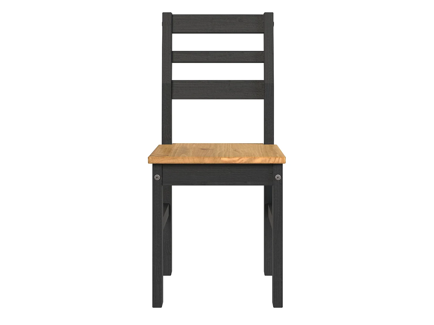 Pair of Linea Ladder Back Chairs, Solid Pine Wood