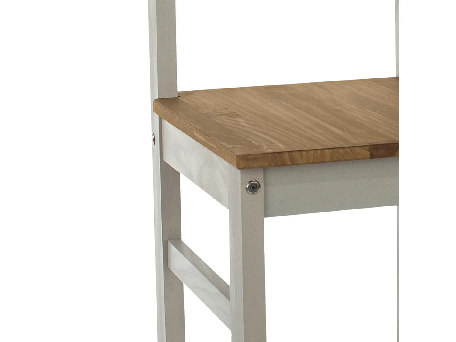 Pair of Linea Ladder Back Chairs, Solid Pine Wood