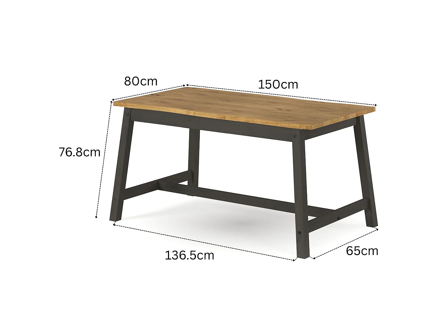 Linea Solid Wood Live Edge Dining Table