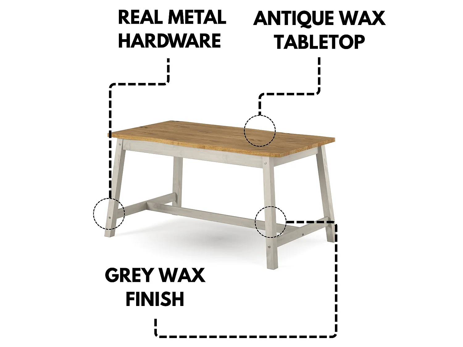 Linea Solid Wood Live Edge Dining Table