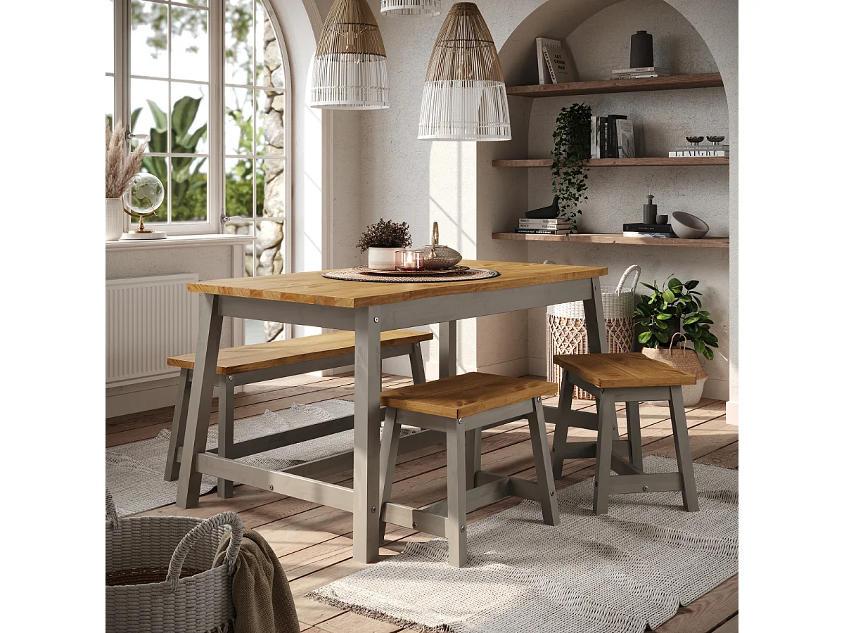Linea Solid Wood Live Edge Dining Table