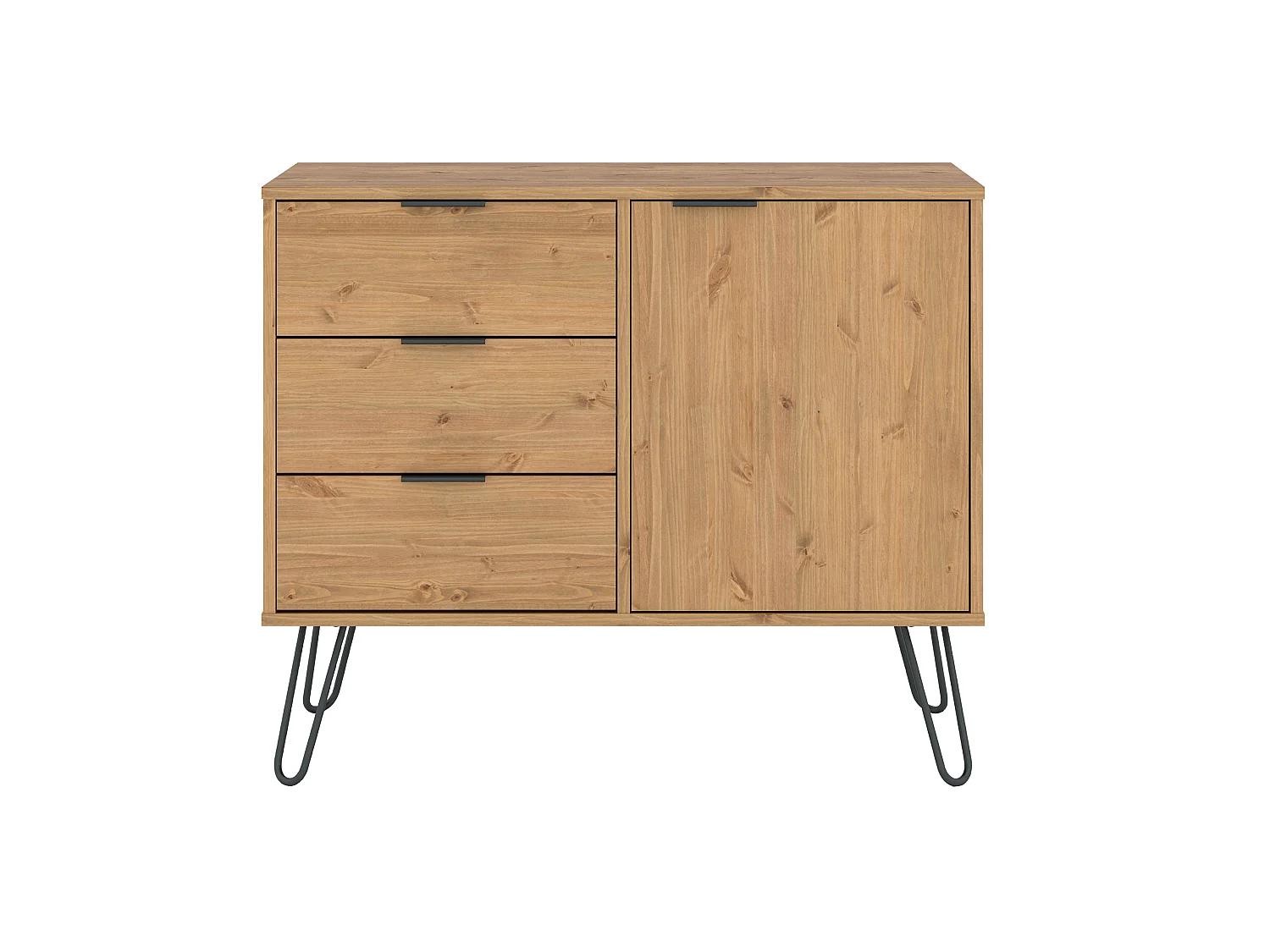 Augusta Small Sideboard with 1 Door, 3 Drawers