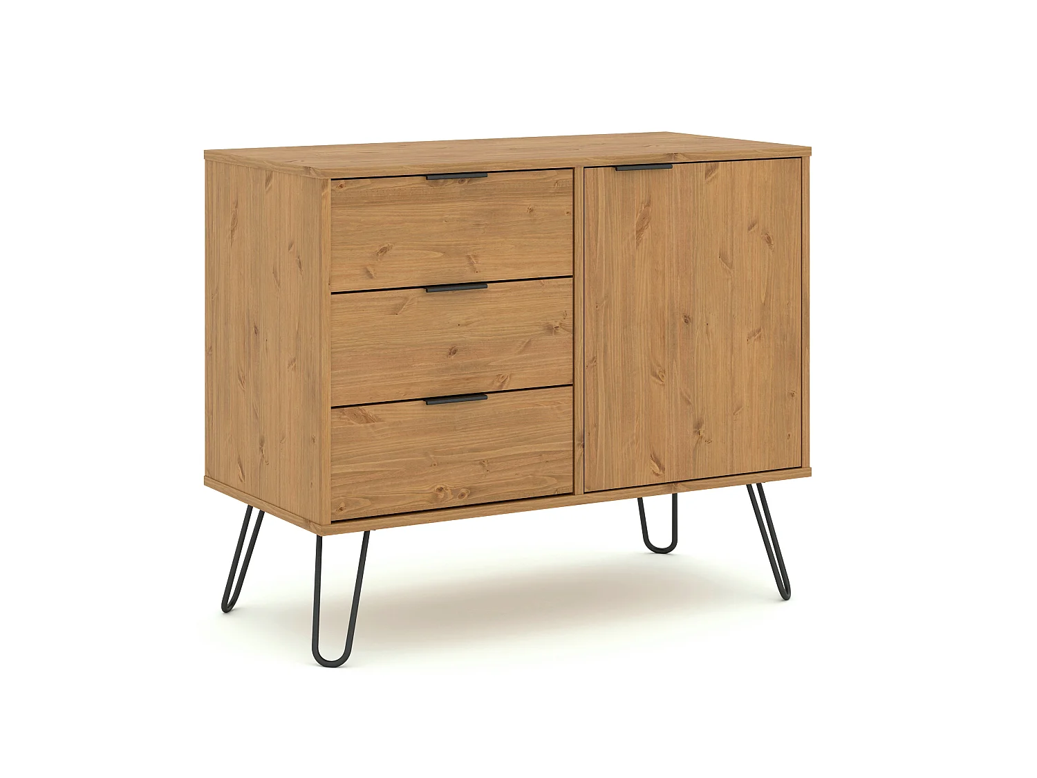 Augusta Small Sideboard with 1 Door, 3 Drawers