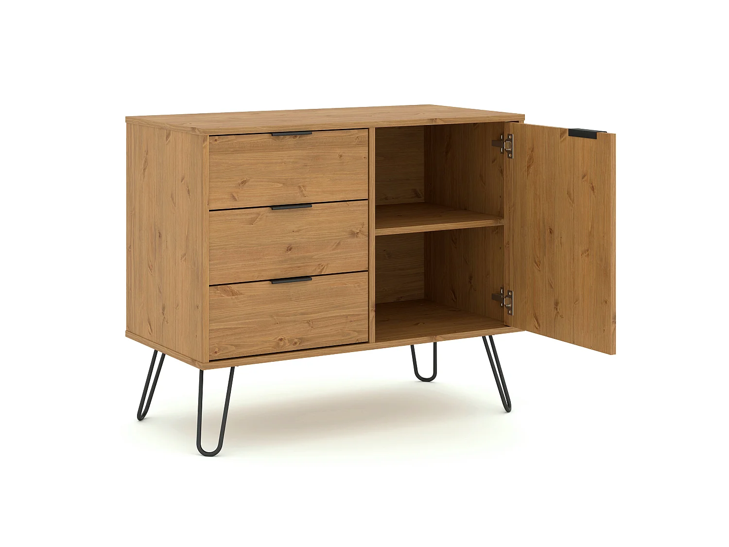 Augusta Small Sideboard with 1 Door, 3 Drawers