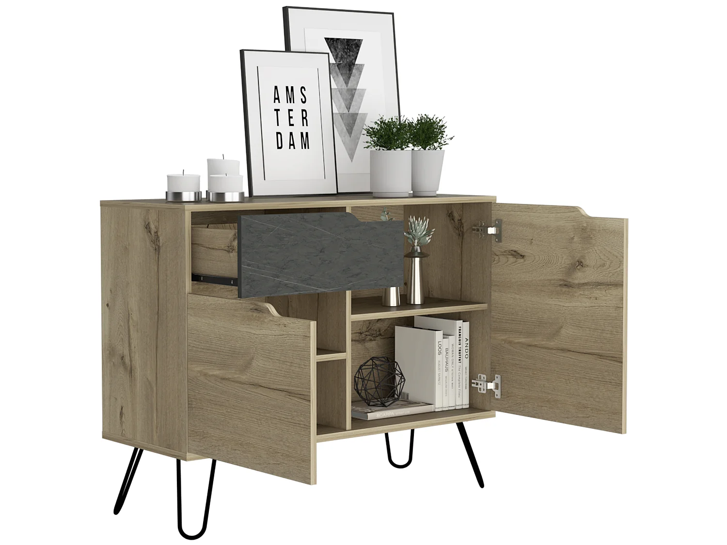 Manhattan Small Sideboard With 2 Doors & 1 Drawer