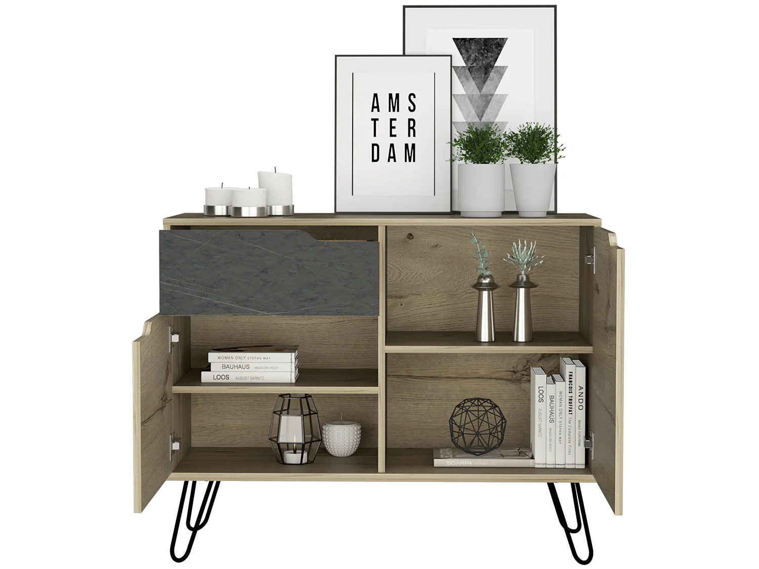 Manhattan Small Sideboard With 2 Doors & 1 Drawer