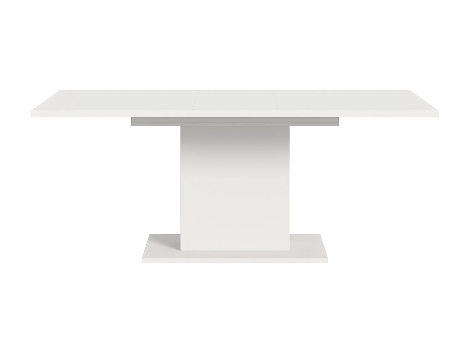 Table de salle à manger MOTION   (lxhxp : env. 150x76x90 cm) avec plateau  pied central blanc
