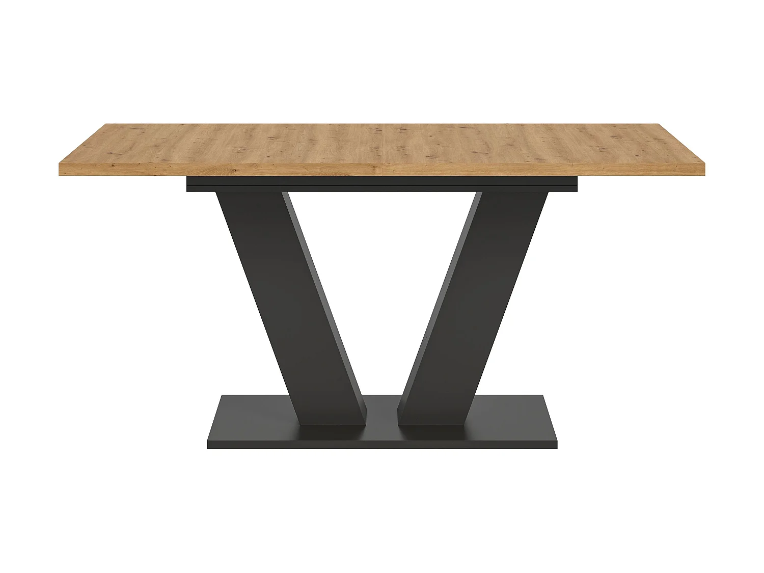 Table de salle à manger MOTION (LxHxP : env. 150x76x90 cm) chêne gris et artisanal