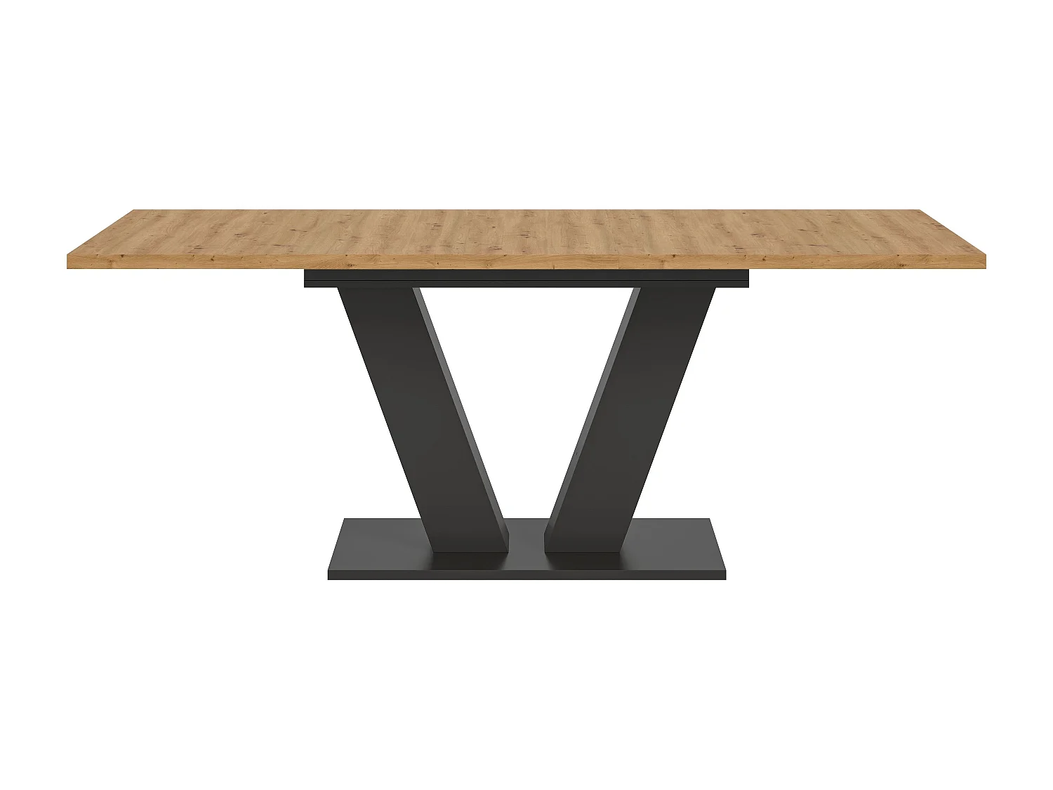 Table de salle à manger MOTION (LxHxP : env. 150x76x90 cm) chêne gris et artisanal