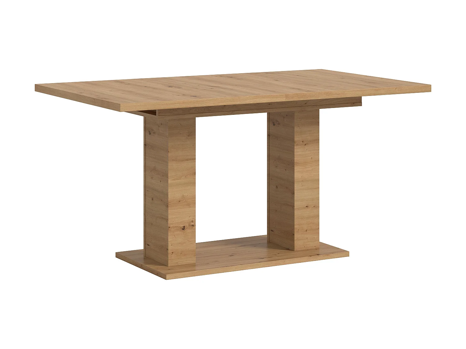 Table de salle à manger MOTION (lxhxp : env. 150x76x90 cm)  avec plateau /pied en U aspect chêne
