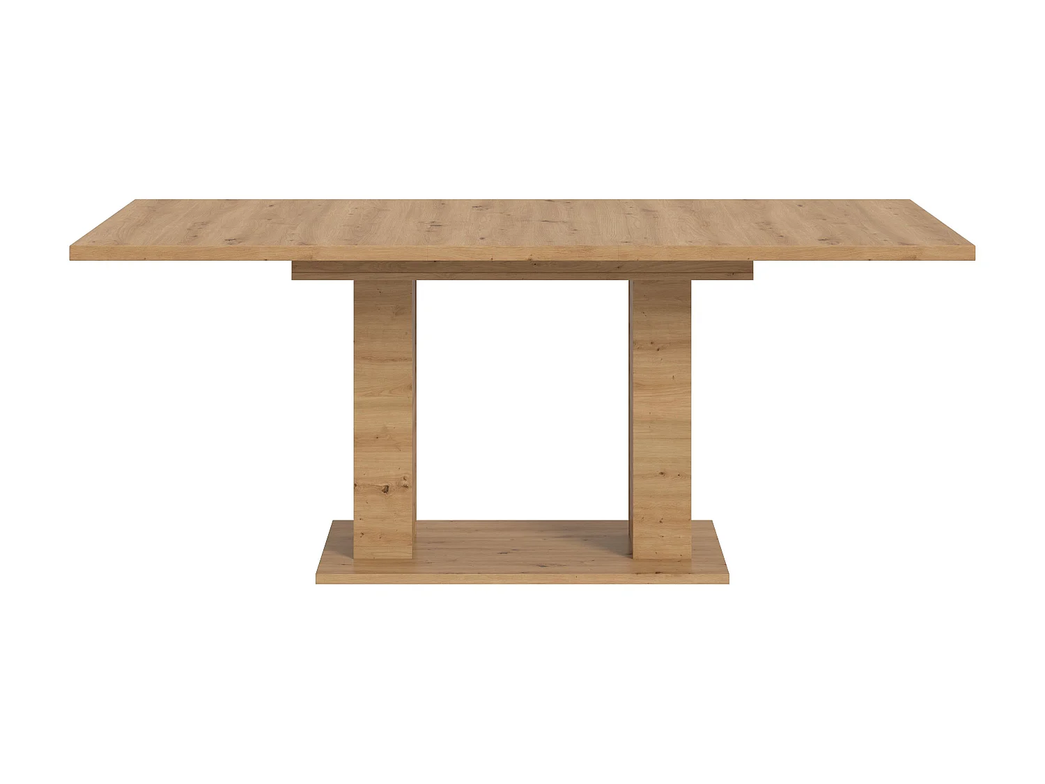 Table de salle à manger MOTION (lxhxp : env. 150x76x90 cm)  avec plateau /pied en U aspect chêne